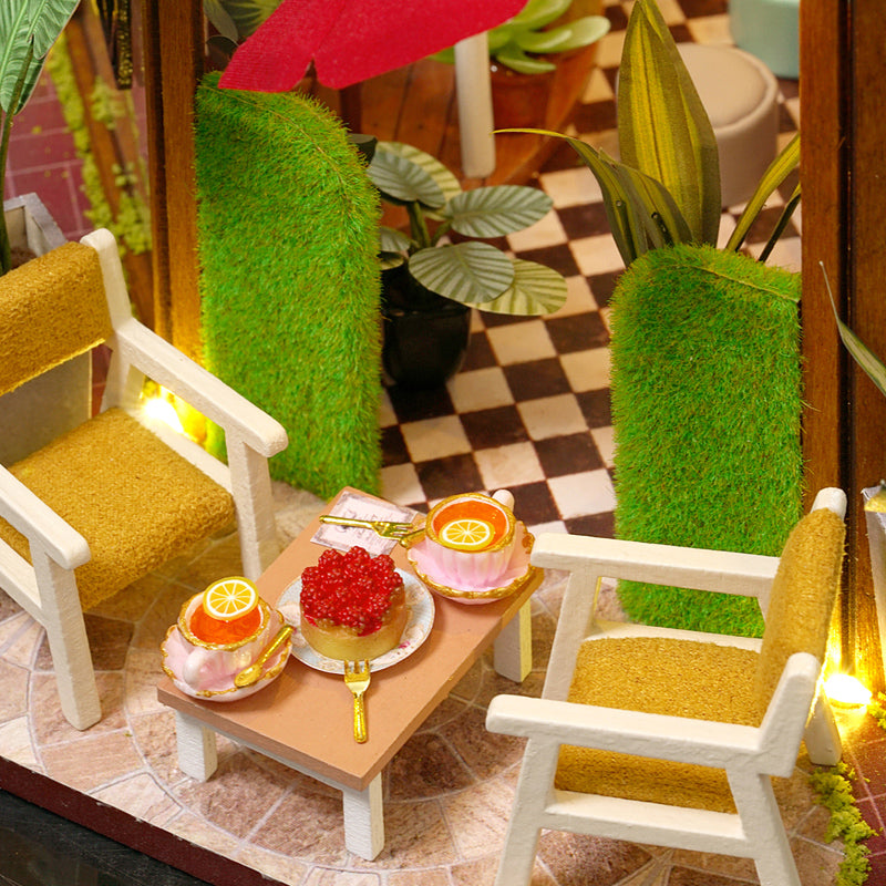 DIYeria™ | 1:24 DIY Dollhouse Kit (Garden Cafe)