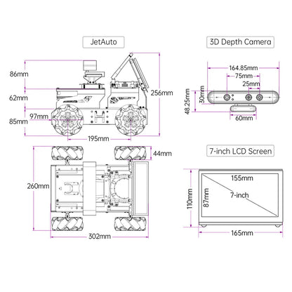 DIYeria™ | Educational Miniature Programming JetAuto ROS Robot Car Powered by Jetson Nano