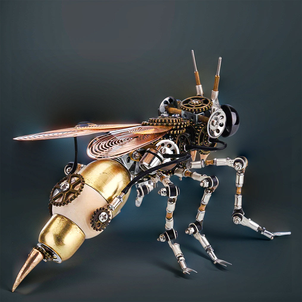 DIYeria™ | DIY 3D Steampunk Wasp Multiple Scene Model Kit Puzzle with Base-627PCS