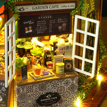 DIYeria™ | 1:24 DIY Dollhouse Kit (Garden Cafe)