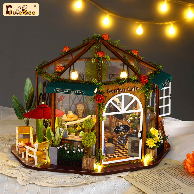 DIYeria™ | 1:24 DIY Dollhouse Kit (Garden Cafe)