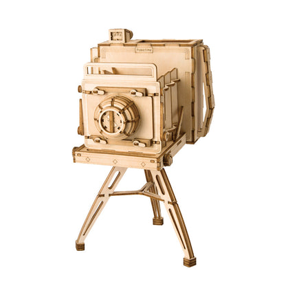 DIYeria  Vintage Camera TG403 3D Wooden Puzzle