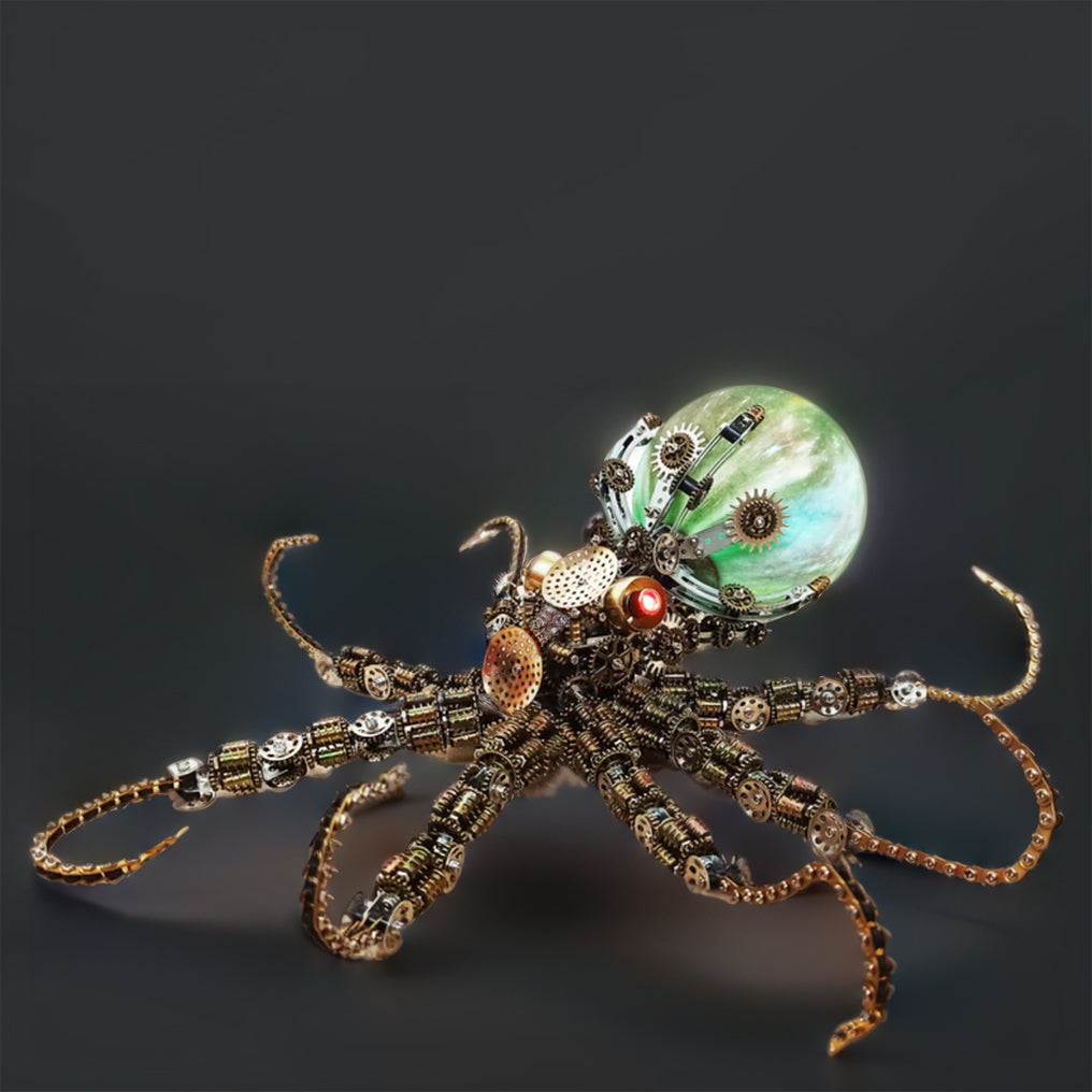 DIYeria™ | DIY 3D Metal Steampunk Mechanical Octopus Model Kit 2400PCS+