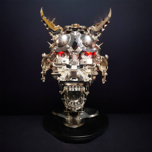 DIYeria™ | DIY 3D Mechanical Punk Hannya Japanese Ghast Mask Metal Puzzles Assembly Model