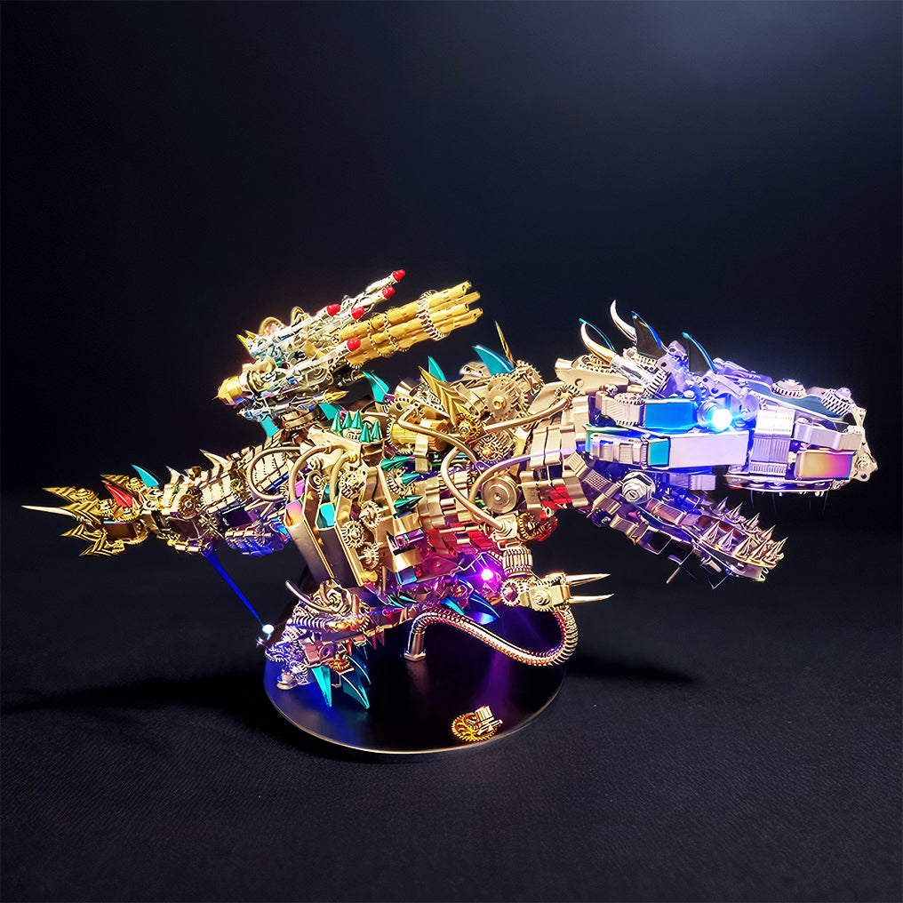 DIYeria™ | DIY 3D Mechanical Rex Dinosaur Metal Model Puzzles Building Block Set Toys - 2500PCS+55cm Height