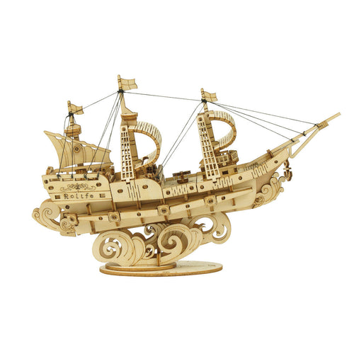 DIYeria  Sailling Ship TG305 3D Wooden Puzzle Decor