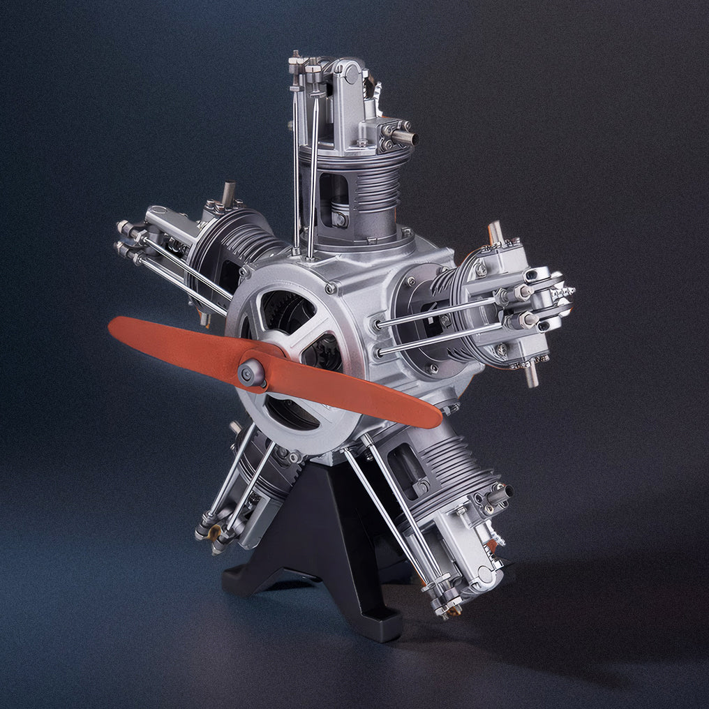 DIYeria™ | DIY 1/6 Full Metal 5 Cylinder Radial Engine Model Kit