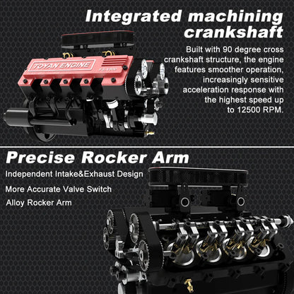 DIYeria™ | DIY V8 Engine Model That Run 28cc Gasoline/Nitro Engine KIT FS-V800