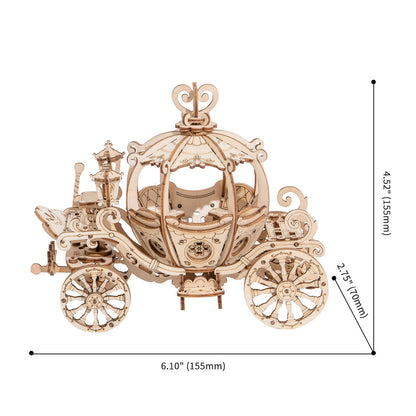 DIYeria  Pumpkin Carriage TG302 3D Wooden Puzzle