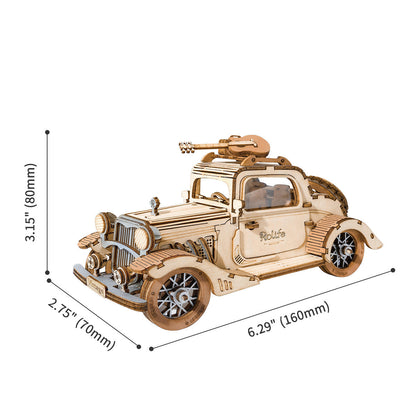 DIYeria  Vintage Car TG504 - Modern 3D Wooden Puzzle