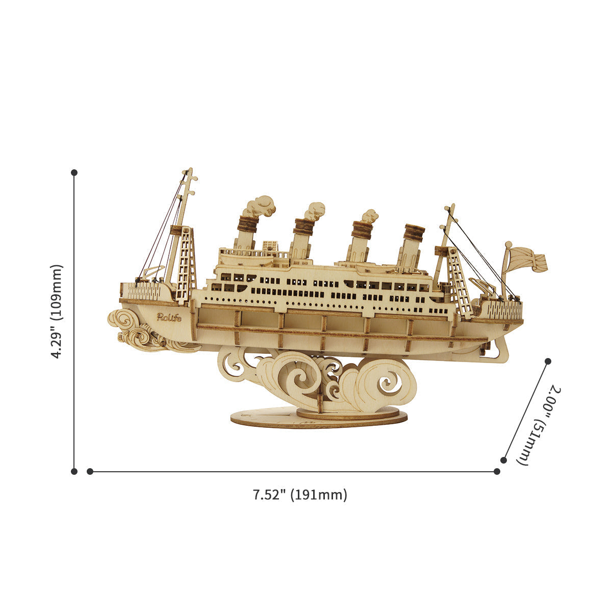 DIYeria  Cruise Ship TG306 3D Wooden Puzzle Decor