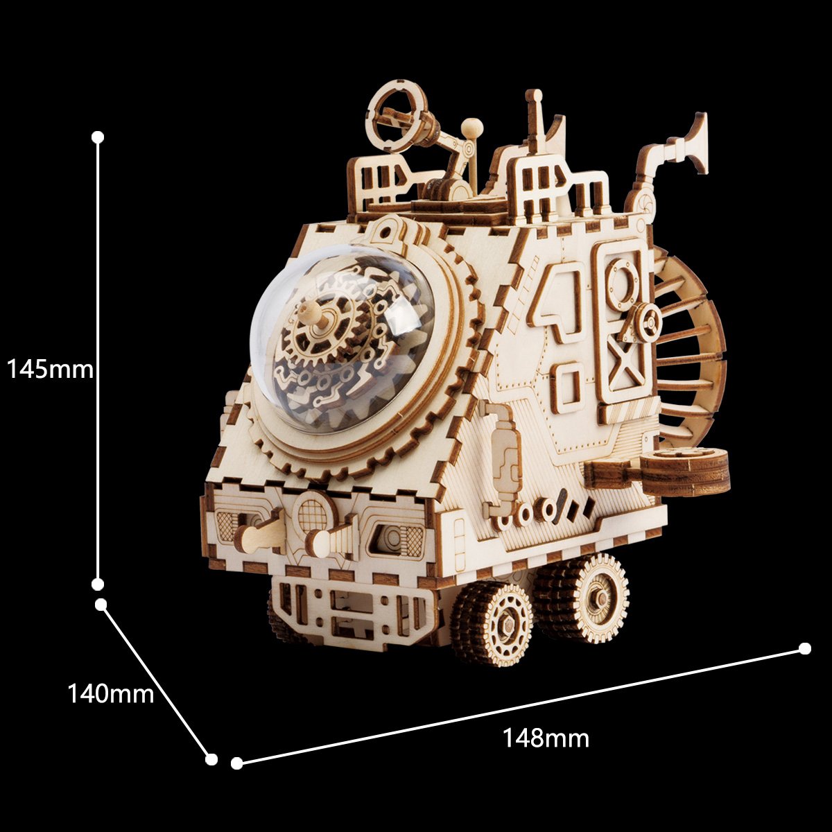 DIYeria Spaceship AM681 - DIY Steampunk Music Box