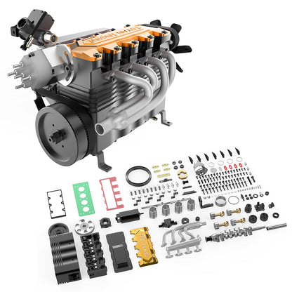 DIYeria™ | DIY OHC L4 Engine 14CC Gasoline Water-cooled Engine Model Kit FS-L400BGC