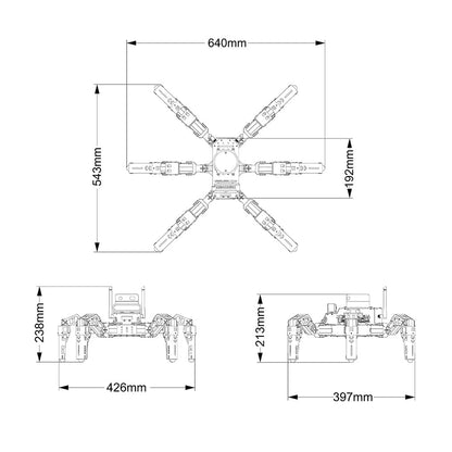 DIYeria™ | Educational Miniature Programming JetHexa ROS Hexapod Robot Kit Powered by Jetson Nano