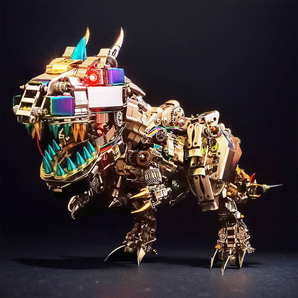 DIYeria™ | DIY 3D Mechanical Rex Dinosaur Metal Model Puzzles Building Block Set Toys - 2500PCS+55cm Height