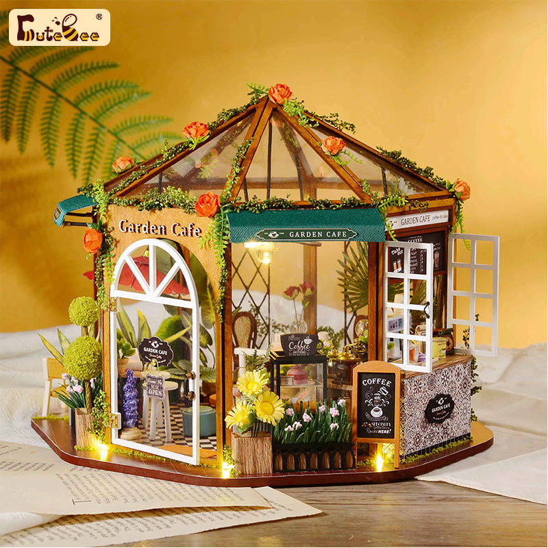 DIYeria™ | 1:24 DIY Dollhouse Kit (Garden Cafe)