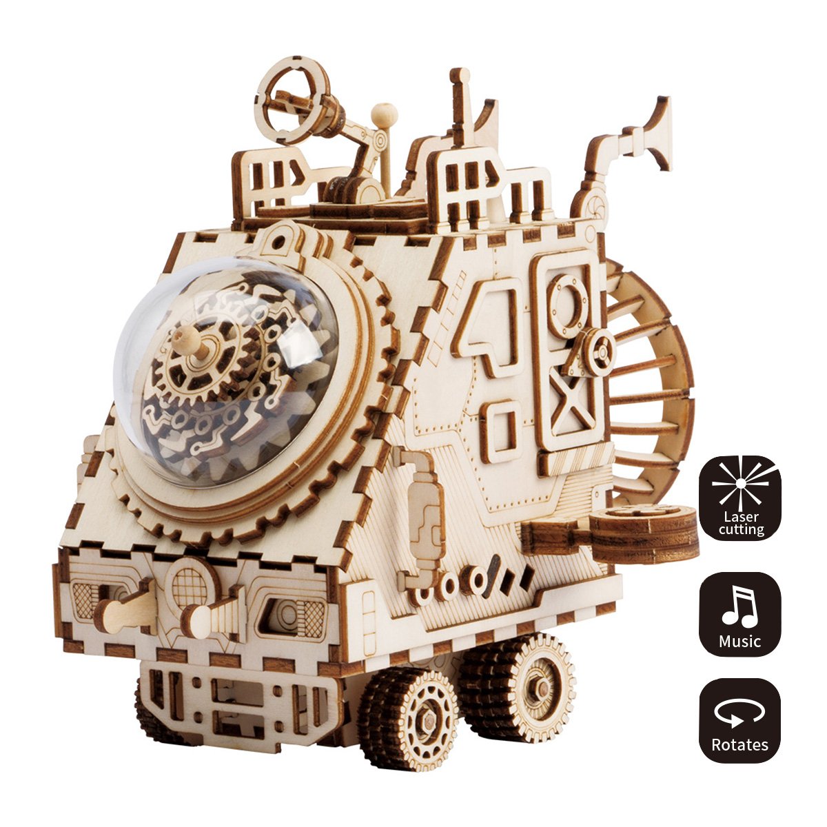 DIYeria Spaceship AM681 - DIY Steampunk Music Box