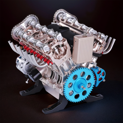 DIYeria™ | DIY Full Metal V8 Engine Model Kit RC 1: 3 Mini V8 Motor That Run 500+Pcs