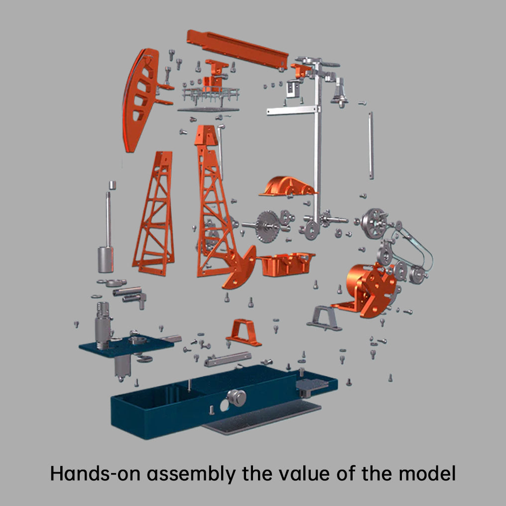 DIYeria™ | DIY Educational 3D Metal Oilfield Working Equipment with Pumping Unit that Works