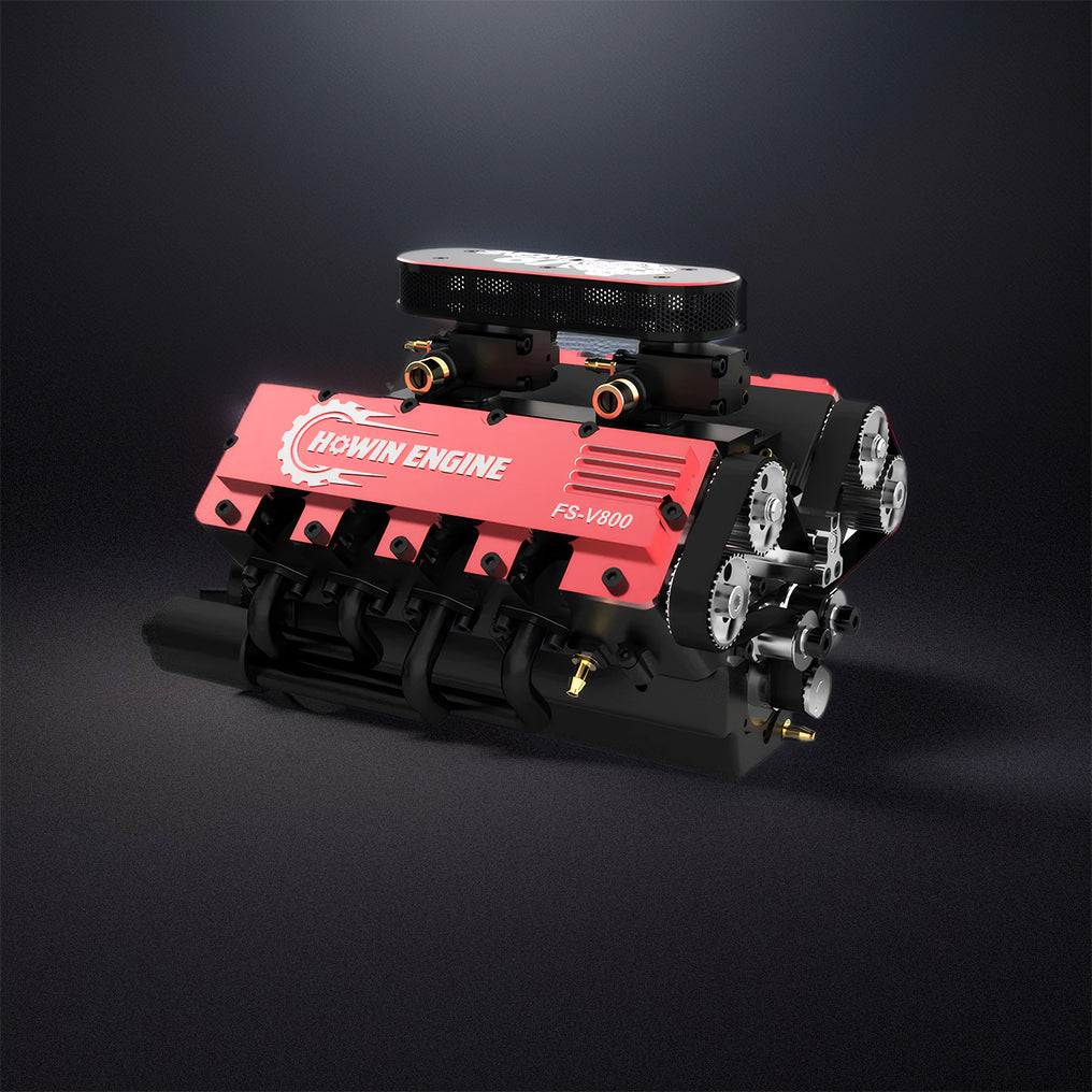 DIYeria™ | DIY V8 Engine Model With Starter Kit That Run 28cc Gasoline/Nitro Engine KIT FS-V800