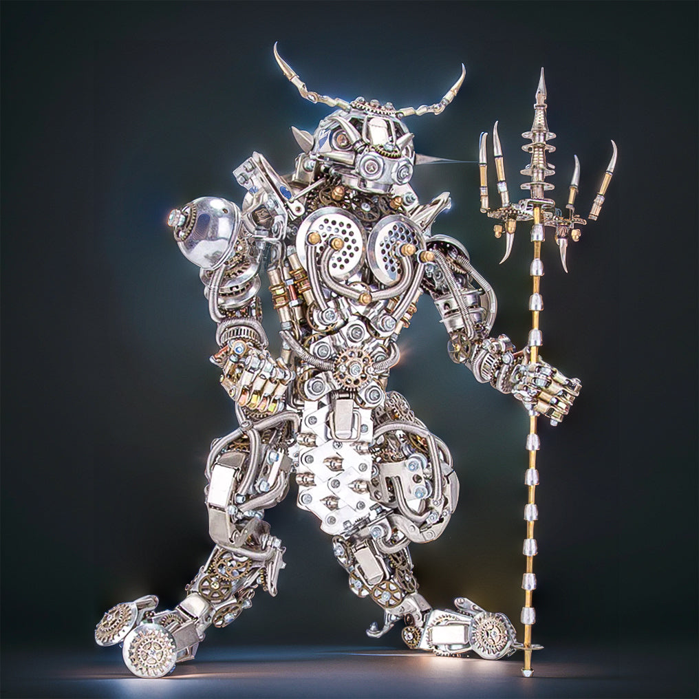 DIYeria™ | DIY 3D Metal Mechanical Bull-Headed Man Punk Demon Assembly Model 2500+PCS