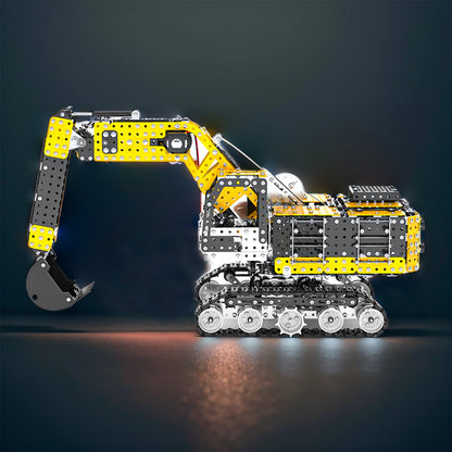 DIYeria™ | DIY 3D Metal Simulation of Alloy RC Excavator 2.4G 12CH Model Puzzle Kit-2544PCS