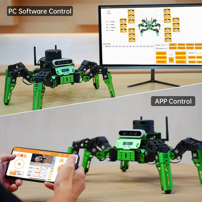 DIYeria™ | Educational Miniature Programming JetHexa ROS Hexapod Robot Kit Powered by Jetson Nano