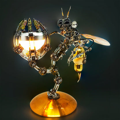 DIYeria™ | DIY 3D Steampunk Wasp Multiple Scene Model Kit Puzzle with Base-627PCS