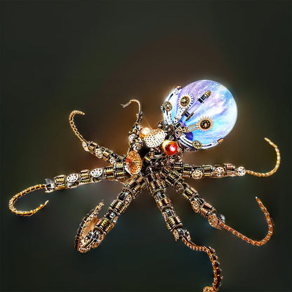 DIYeria™ | DIY 3D Metal Steampunk Mechanical Octopus Model Kit 2400PCS+