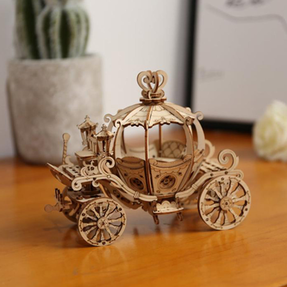 DIYeria  Pumpkin Carriage TG302 3D Wooden Puzzle