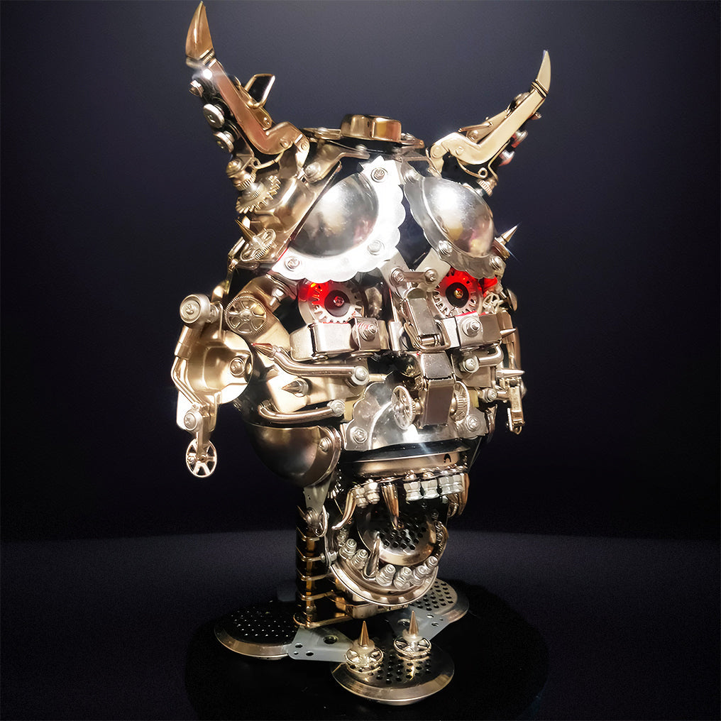 DIYeria™ | DIY 3D Mechanical Punk Hannya Japanese Ghast Mask Metal Puzzles Assembly Model