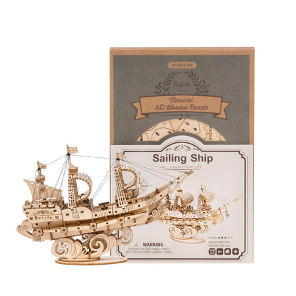 DIYeria  Sailling Ship TG305 3D Wooden Puzzle Decor