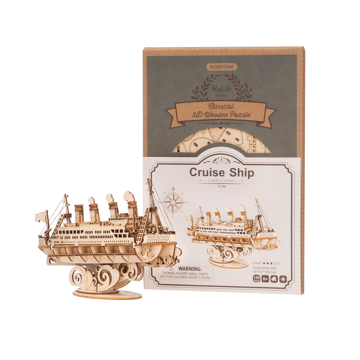 DIYeria  Cruise Ship TG306 3D Wooden Puzzle Decor