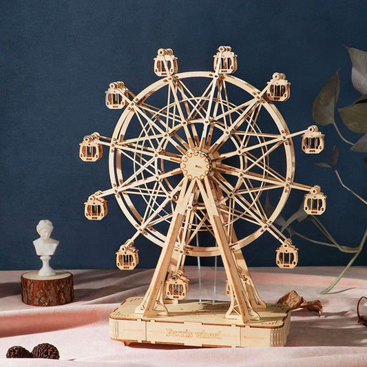 DIYeria  TGN01 Ferris Wheel Wooden Music Box