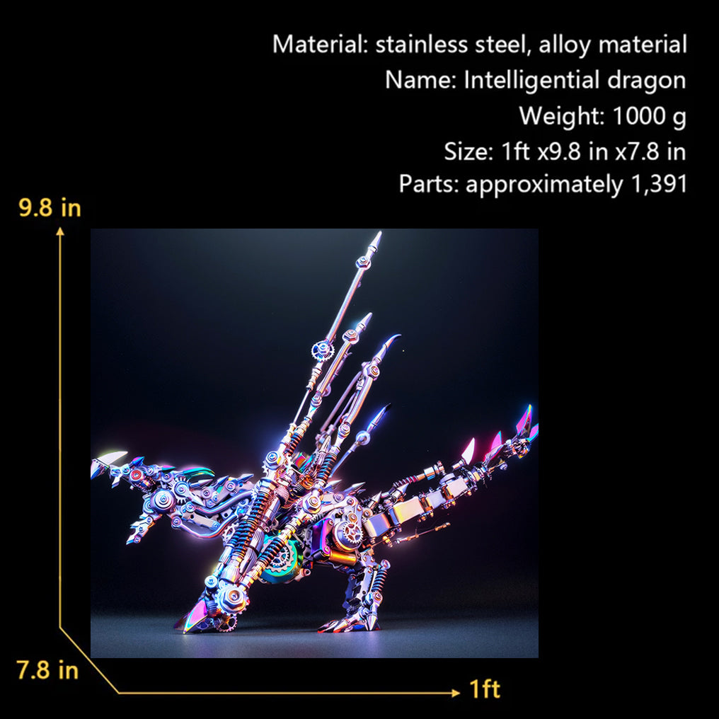 DIYeria™ | DIY 3D Metal Intelligential Dragon Metal Model Puzzles Kits -1390+PCS