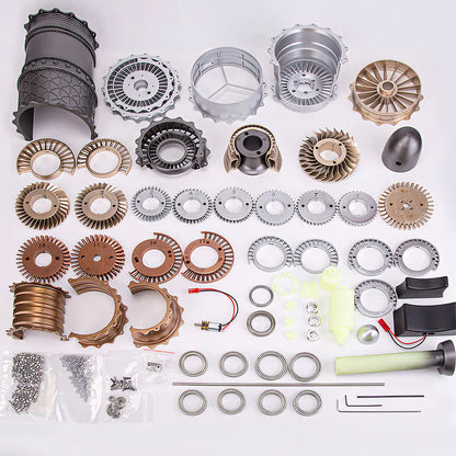 DIYeria™ | DIY 1/20 WS-15 Turbofan Engine Model Kit that Works - 150+Pcs