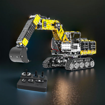 DIYeria™ | DIY 3D Metal Simulation of Alloy RC Excavator 2.4G 12CH Model Puzzle Kit-2544PCS