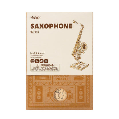 DIYeria  Saxophone TG309 3D Wooden Puzzle