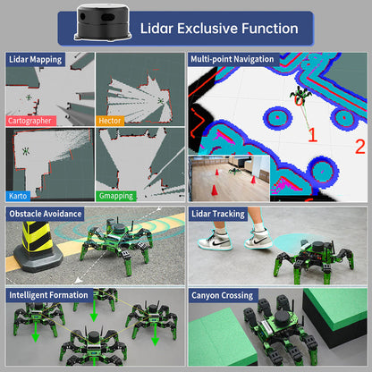 DIYeria™ | Educational Miniature Programming JetHexa ROS Hexapod Robot Kit Powered by Jetson Nano