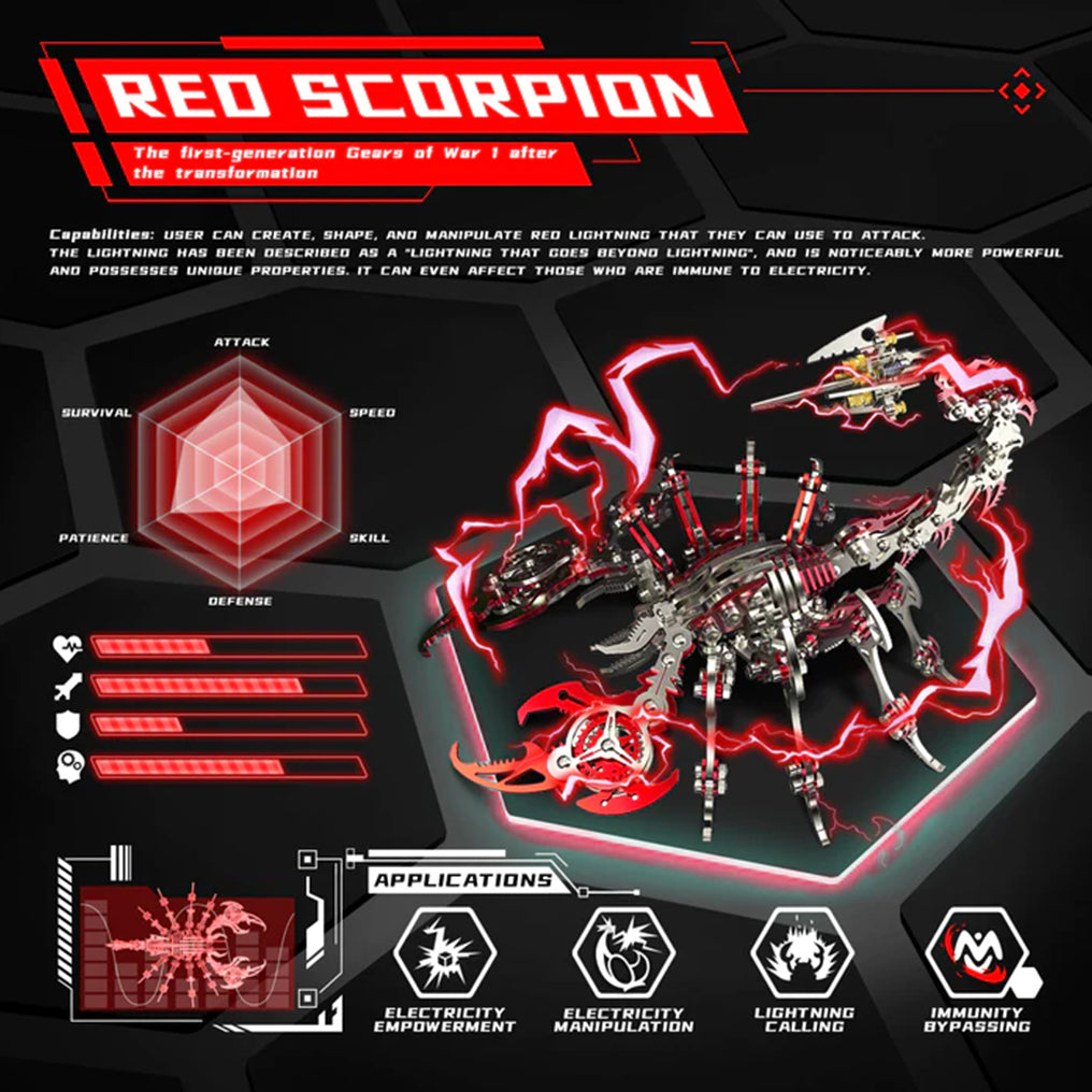 DIYeria™ | DIY 3D Scorpion Metal Model  Puzzles Building Block Set Toys