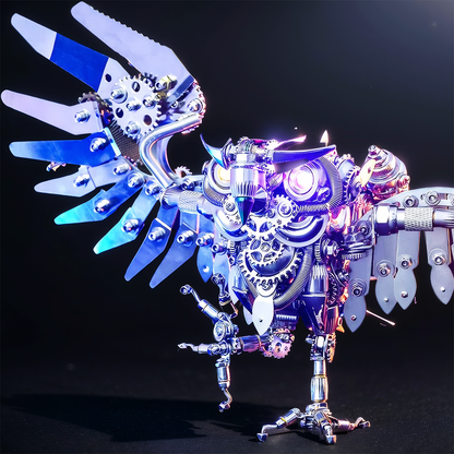 DIYeria™ | DIY Steampunk 3D Metal Model Mechanical Nocturnal Owl Puzzles Building Block Set Toys