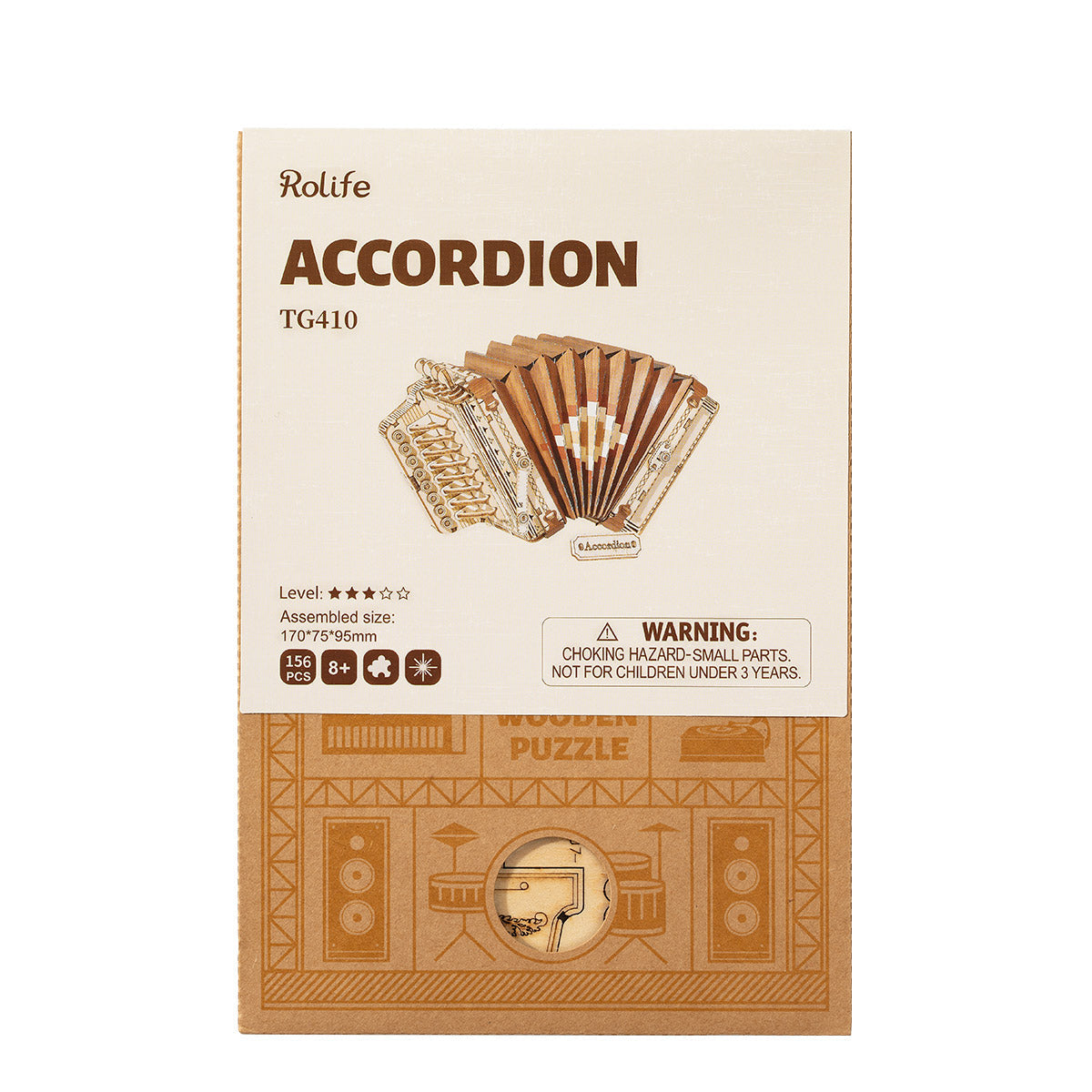 DIYeria  Accordion TG410 3D Wooden Puzzle