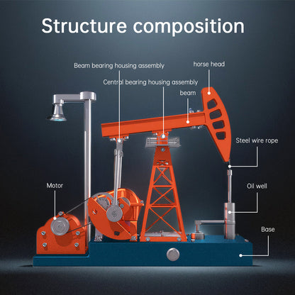 DIYeria™ | DIY Educational 3D Metal Oilfield Working Equipment with Pumping Unit that Works