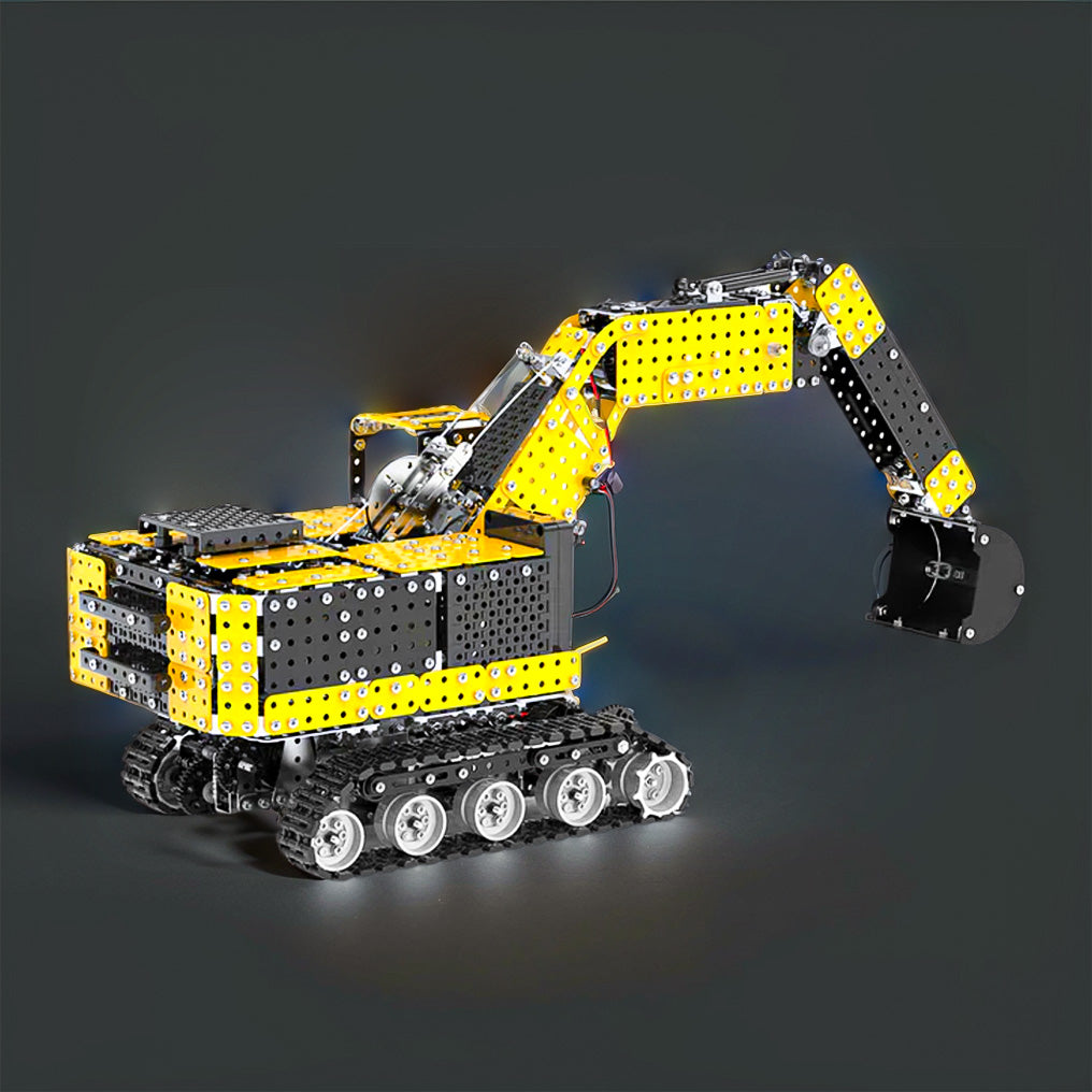 DIYeria™ | DIY 3D Metal Simulation of Alloy RC Excavator 2.4G 12CH Model Puzzle Kit-2544PCS