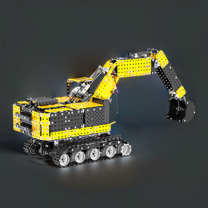 DIYeria™ | DIY 3D Metal Simulation of Alloy RC Excavator 2.4G 12CH Model Puzzle Kit-2544PCS