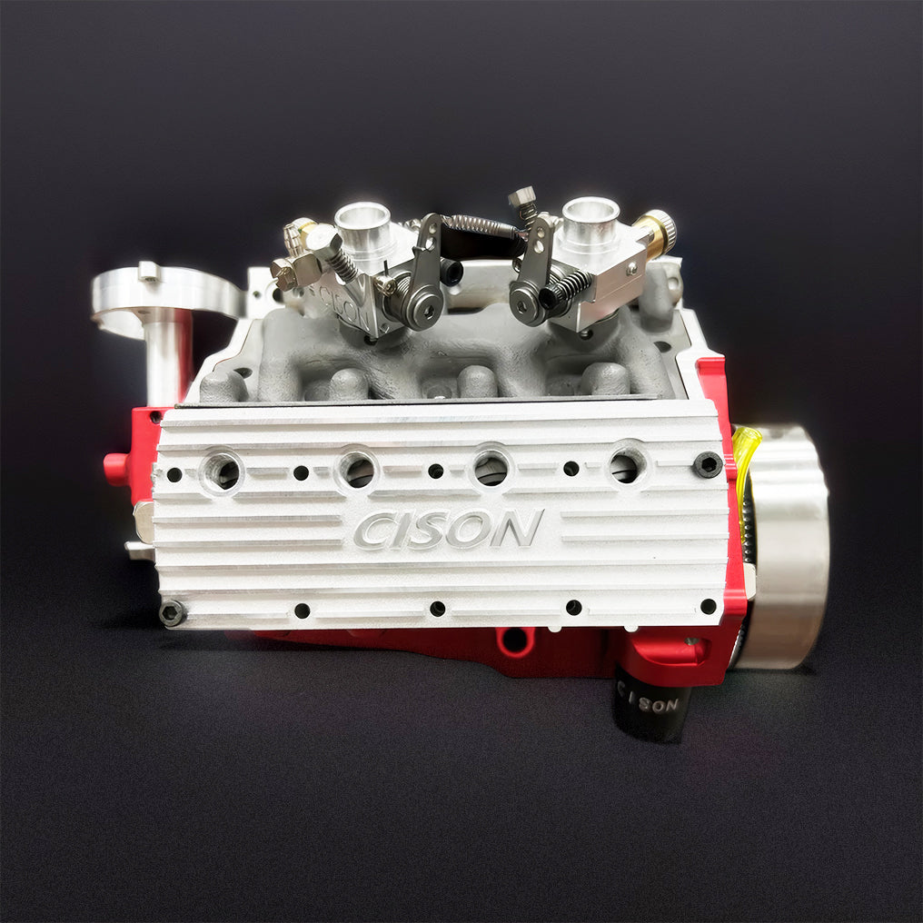 DIYeria™ | DIY 1/6 Gasoline Flathead 4-Stroke V8 Water-Cooled Engine 44CC Model Kit That Works