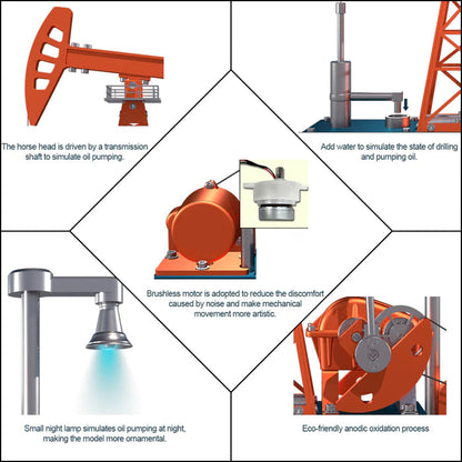 DIYeria™ | DIY Educational 3D Metal Oilfield Working Equipment with Pumping Unit that Works