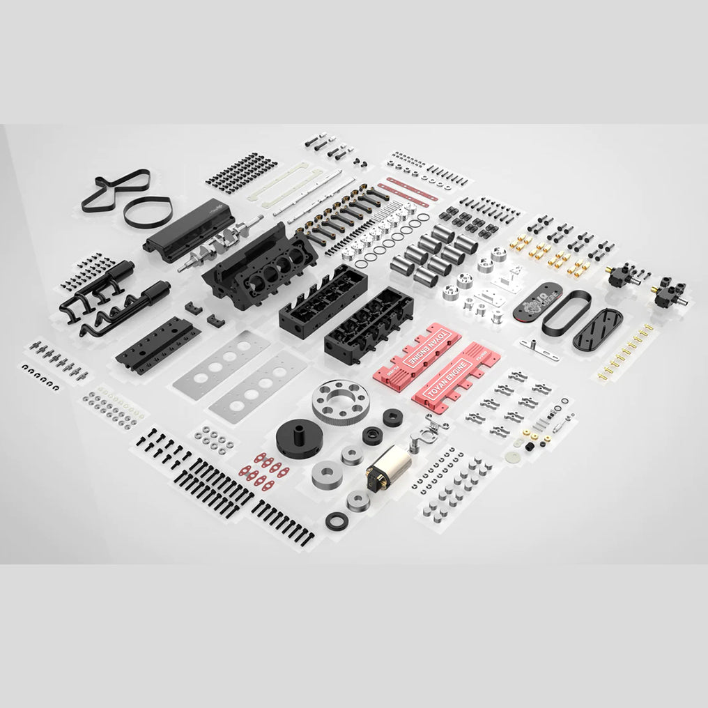 DIYeria™ | DIY V8 Engine Model That Run 28cc Gasoline/Nitro Engine KIT FS-V800