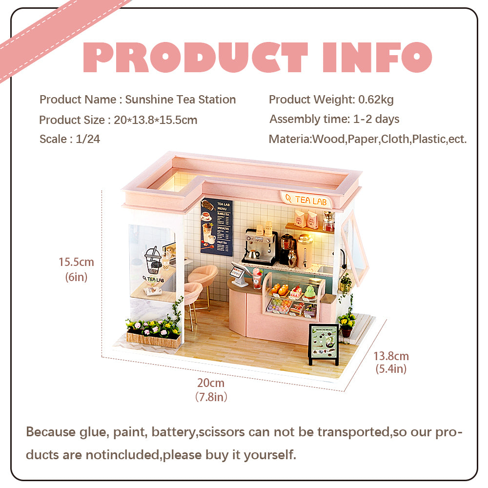 DIYeria™ | 1: 24 DIY Dollhouse Kit (Happy Shop Series)