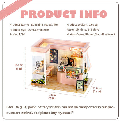 DIYeria™ | 1: 24 DIY Dollhouse Kit (Happy Shop Series)